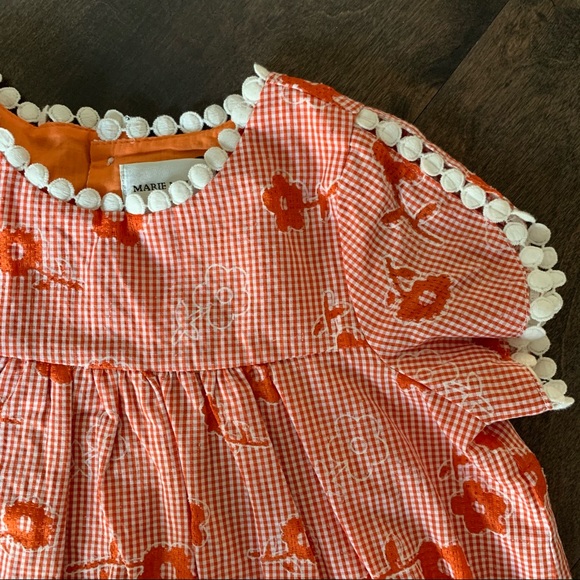 Red Floral Gingham Top - Picture 3 of 5